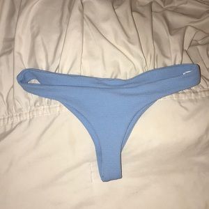 Baby blue cheeky bikini bottoms